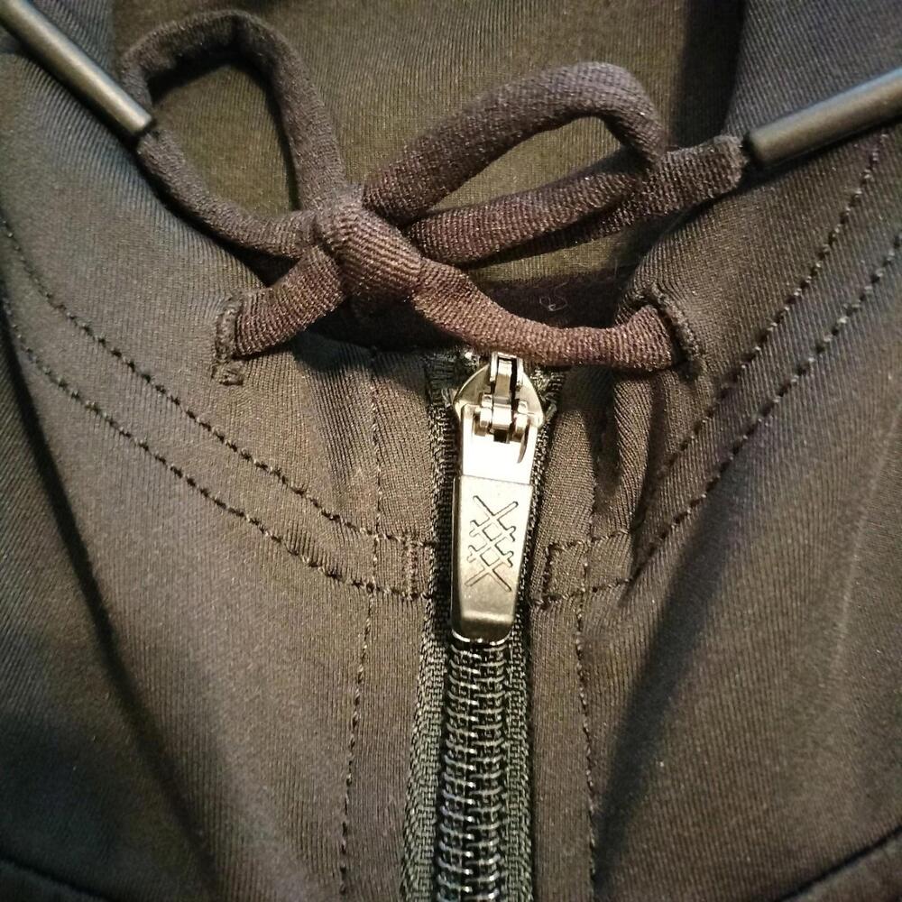 RHONE Hoodie Men’s XXL Black Zip Sweatshirt Performance Athletic Athleisure EUC - Picture 7 of 9